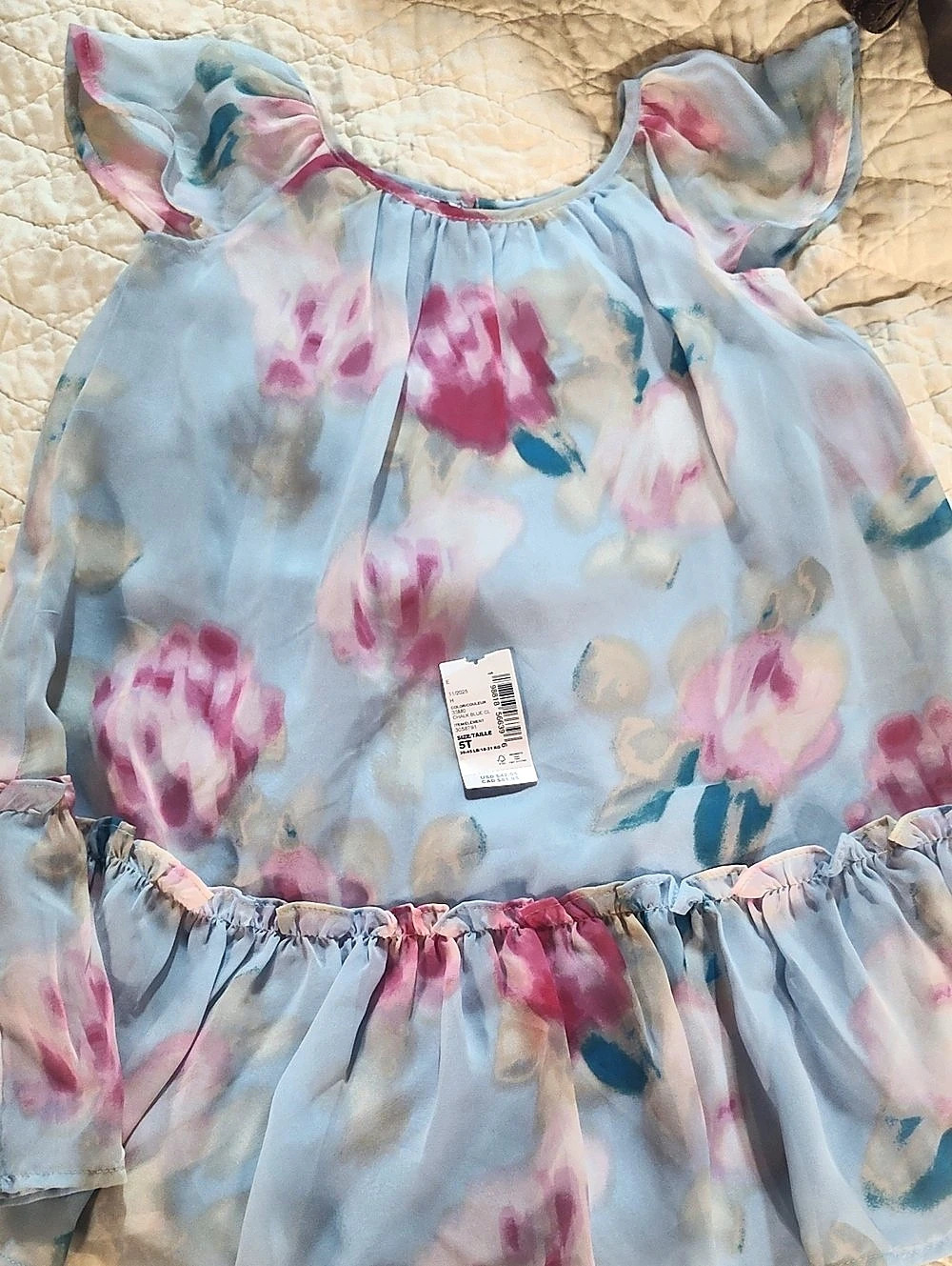 Ziztalle Floral Dress Girls Size 5T NWT